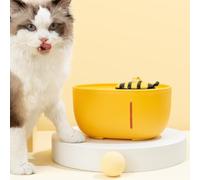 COOPHYA Automatic Circulating Pet Water Dispenser with Bee Design Compact Cat and Dog Water Feeder for Healthy Hydration Smooth Flow Space-saving and Practical for Busy Owners