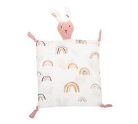 COOPHYA Baby Cotton Muslin Security Blanket and Soft Rabbit Comforter for Newborn Boys and Girls - Breathable Muslin Fabric, Lightweight Soothing Towel, Newborn Sleep Soother and Baby Carrying Blanket