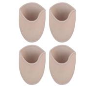 COOPHYA Ballet Toe Pads Synthetic Material 2 Pairs Knitted Fabric Forefoot Half Pads Curved Toe Pointe Cover Wear-Resistant and Shoe Size Adjusting for Dancing Shoes
