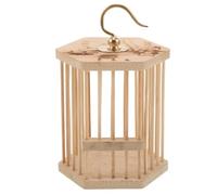 COOPHYA Bamboo Cricket Wooden House Insect Bug Viewer Lightweight Multifunctional Pet Breeding Kennel with Delicate Structure for Indoor Hanging Decoration Suitable for Mantises and Small