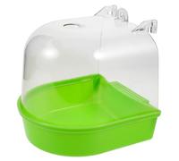 COOPHYA Bird Bath Box for Parrot and Pet Birds with Smooth Edges round Shape and Budgie Bathing