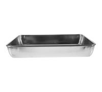 COOPHYA Bird Cage Bathtub Pigeon Shower Container Smooth Edges Comfortable Bathing Experience Stainless Steel 14.15x11.20x2.16in Silver Bird Cage Small Pets