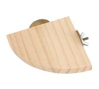 COOPHYA Bird Training Platform Bird Exercise Encouragement Cracking Resistant Natural Wood Simple in Design Khaki Colour Stainless Steel Butterfly Nut Washer Including Cockatiel