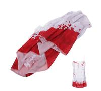 COOPHYA Bloody Haunted Bride Dress Vintage-inspired Ghost Bride Costume for Women Halloween Horror Wedding Gown for Cosplay Parties and Spooky Photos Xl