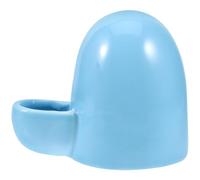 COOPHYA Blue Ceramic Pet Drinking Bottle with Shape Design Prevent Tipping and Attract Pets Lovely Fresh Appearance Suitable for Dogs