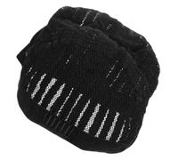 COOPHYA Braided Wig Cap, Synthetic Braided Cap, Adjustable Black Chemical Fiber Wig Net with Mesh Ventilated Design for Performers and Makeup Artists, Daily Use, Cosplay