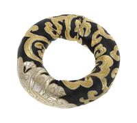 COOPHYA Buddhist Singing Bowl Pad Round Meditation Cushion Silk Embroidery Yoga Sound Pad for Home Decor