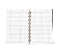 COOPHYA Business Ledger Book with Pp Cover and Blank Lined Paper, Home Accounts Book for Detailed Record Keeping, Stock Management and Financial Management in Homes or Warehouses