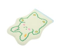 COOPHYA Cartoon Rabbit Exfoliating Bath Glove for Kids, Green Embroidered Soft Cleaning Gloves, Gentle Dead Skin Scrubber, Baby Bathroom Washing Mitt for Sensitive Skin