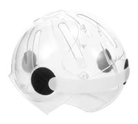 COOPHYA Cat Helmet Does Not Interfere with Eating or Sleeping Anti-biting Hood Made of Plastic, Easy to Put and Take for Cat Surgery and Healing