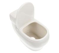 COOPHYA Ceramic Flowerpot Desktop Succulent Planter White Closestool Shaped Ceramic Plant Pot for Green Planting Nursery Production Home Decoration Chic Delicate