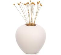 COOPHYA Ceramic Modern Artistic Vase Practical Lightweight Beige Floral Arranging Pot for Living Room Decoration