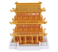 COOPHYA Chinese Ancient Building Model Pavilion - Miniature Asian Architectural Decor For Fish Tank Desktop Home Fairy Garden Micro Landscape Decoration