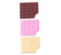 COOPHYA Chocolate-shaped Notepad Set Portable and Multifunctional Small Notebooks 3pcs with Smooth Writing Paper, Fun Mini Pocket Memo Pads for Office, School, and Travel Use
