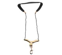 COOPHYA Comfortable Padded Sax Harness Leather Saxophone Neck Strap Metal Hook for Saxophones
