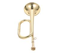 COOPHYA Copper Bugle Trumpet Military Style Brass Wind Instrument for School Band Beginners Use