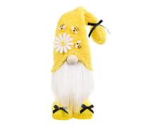 COOPHYA Creative Yellow Fabric Gnome Cloth Doll Decoration with Craftsmanship for Living Space and Gathering, Funny Faceless Bee Party Adornment to Loneliness