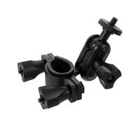 COOPHYA Dash Cam Mounting Bracket Adjustable Clamp Mirror Bracket for Car Rearview Mirror Black Plastic Vibration Absorbing Double Clamp Mount Design 6mm Thread Mount Vehicle Dashcam