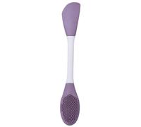 COOPHYA Dual-ended Silicone Brush Double Head Applicator Reusable Safe for Skin Types Plastic Facial Brush for Home and Travel