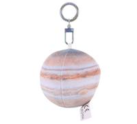 COOPHYA Earth Keychain: Plush Planet Astronaut Themed Keychain - Mini Stuffed Planet Pendant - Valentine's Day Classroom Prizes Outer Space Party Favors (Jupiter)