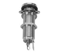 COOPHYA Electric Bass Guitar Jack Socket and Enhanced Sound Quality, for Live Performances with Tubestyle Brass Construction and Silver Plated Finish for Stable Signal Transmission