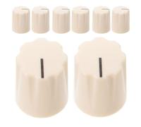 COOPHYA Electric Guitar Potentiometer Knobs Volume Control Knobs 8pcs Cream White for Guitar Effects Pedals and Amplifiers