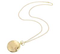 COOPHYA Elegant Antique Large Gold Train Pattern Pocket Watch Retro Timing Souvenir Chest Watch for Men Women with Chain Decorative Vintage Style