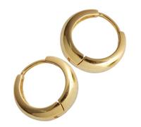 COOPHYA Elegant Vintage Circle Hoop Earrings Titanium Steel with Highly Polished Surface 1 Pair and Comfortable Design, for Birthdays Fashion Jewelry for Women and Dating