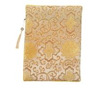 COOPHYA Elegant Zippered Bible Storage Bag Chinese Style Book Cloth Organizer for Scriptures Jewelry Multifunctional Design with Reliable Timeless Aesthetic