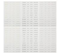 COOPHYA English Letter Stickers 6 Sheets Pack for Scrapbooking and Diary Decoration with Rose Gold Foil Accents