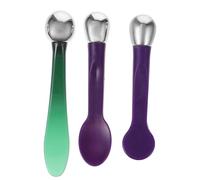 COOPHYA Eye Cream Spoon and Massage Stick Set Compact Portable Style Reduces Eye Skin Problems 3pcs Zinc Alloy for Women Girls Carrying in Purse or Pocket