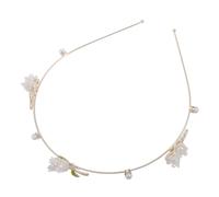 COOPHYA Floral Headband for Women Elegant Flower Crown Hair Hoop for Parties Weddings and Casual Wear Versatile Accessory for Events and Holiday Celebrations