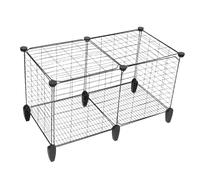 COOPHYA Foldable Breeding Cage for Home Large Metal Wire Cage Outdoor Duck Shelter Foldable Chicken Coop for Backyard Poultry Habitat for Small Animals