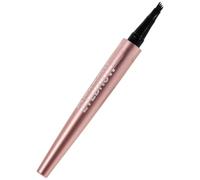 COOPHYA Fork Tip Microblading Eyebrow Pen in Deep Brown for Women Smooth Fine Stroke Liquid Brow Pencil with Rose Gold Design Smudge-resistant Natural-looking Makeup Tool
