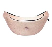 COOPHYA Funny Dad Bag Water-resistant Pu and Canvas Material Waist Pack with Realistic 3d Beer Belly Printing Adjustable Belt for Walking and Hiking Outdoor Activities