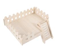 COOPHYA Hamster Platform Climbing Platform Entertaining Wooden Cage Landscape Decors for Guinea Pig and Small Pet Habitat