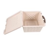 COOPHYA Hamster Supply Small Pet Carrying Box Plastic Multi-functional Breathable Design Beige Hamster Box for Safe Travel