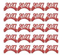 COOPHYA Headband and Finish Ensures Crafts Complex Smooth Supports 20pcs 2027 Accessory, Red Cloth Material with Comfort Holiday Celebrations for Yearround Creativity