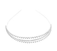 COOPHYA Headband Wear and for Elegant Women Rhinestone to Lightweight Comfortable, Three-layer Design for Weddings and Occasions