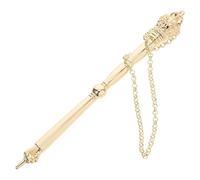 COOPHYA Jewish Torah Pointer Finger Reading Tool in Golden Zinc Alloy with Crown Head, Break Resistant Bible Marker for Scripture Reading and Keeping Your Place