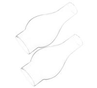 COOPHYA Kerosene Lampshades Synthetic Material Glass 2pcs Replacement Protect Lamp from Wind with No Dazzling for Vintage Oil Lamps Suitable for Dorm Or Bedroom Use