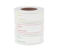 COOPHYA Kitchen Food Storage Date Reminder Stickers 500pcs Red Roll English Record Date Labels for DIY Classified Index for Refrigerator and Pantry Use