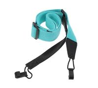 COOPHYA Lake Blue Ukulele Strap Non-punching Cloth Adjustable Ukulele Bass Accessory for Classical and Concise