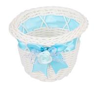 COOPHYA Lightweight Imitation Rattan Candy Basket Small Woven Basket for Wedding Party Decorations and Home Storage