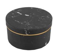 COOPHYA Luxury Marble Design round Paper Gift Box for Flowers and Presents, Beautifully Packaged with Lid, for Anniversary and Birthday Bouquet Arrangements