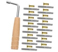 COOPHYA Lyre Harp Metal String Pin Nails Tuning Wrench Lyre Turn Pin Nail Replacement Accessory Musical Instrument Spare Parts Tuning