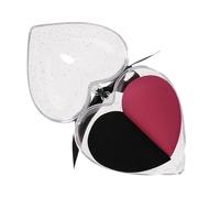 COOPHYA Makeup Sponges Set with Plastic Material Heart Shape Quick and Handy to Use 2pcs Wet and Dry Dual Purpose Cosmetic Egg Sponge for Foundation Blending Makeup Applicator