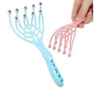 COOPHYA Manual Head Scratcher Scalp Massager Tool with 9 Claws Portable Handheld for On-the-Go Massage Sessions and Deep Relaxation