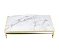 COOPHYA Marble Pattern Manicure Hand Rest Pillow, Small Leather Nail Art Wrist Cushion for Nail Tech Use, Practical Hand Pillow for Home and Salon