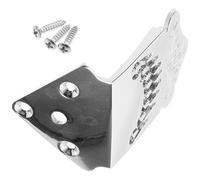 COOPHYA Metal 8-string Mandolin Tailpiece with Screws Chromed Mandolin Bridge Tailpiece Part Suitable for Folk and World Musical Instruments